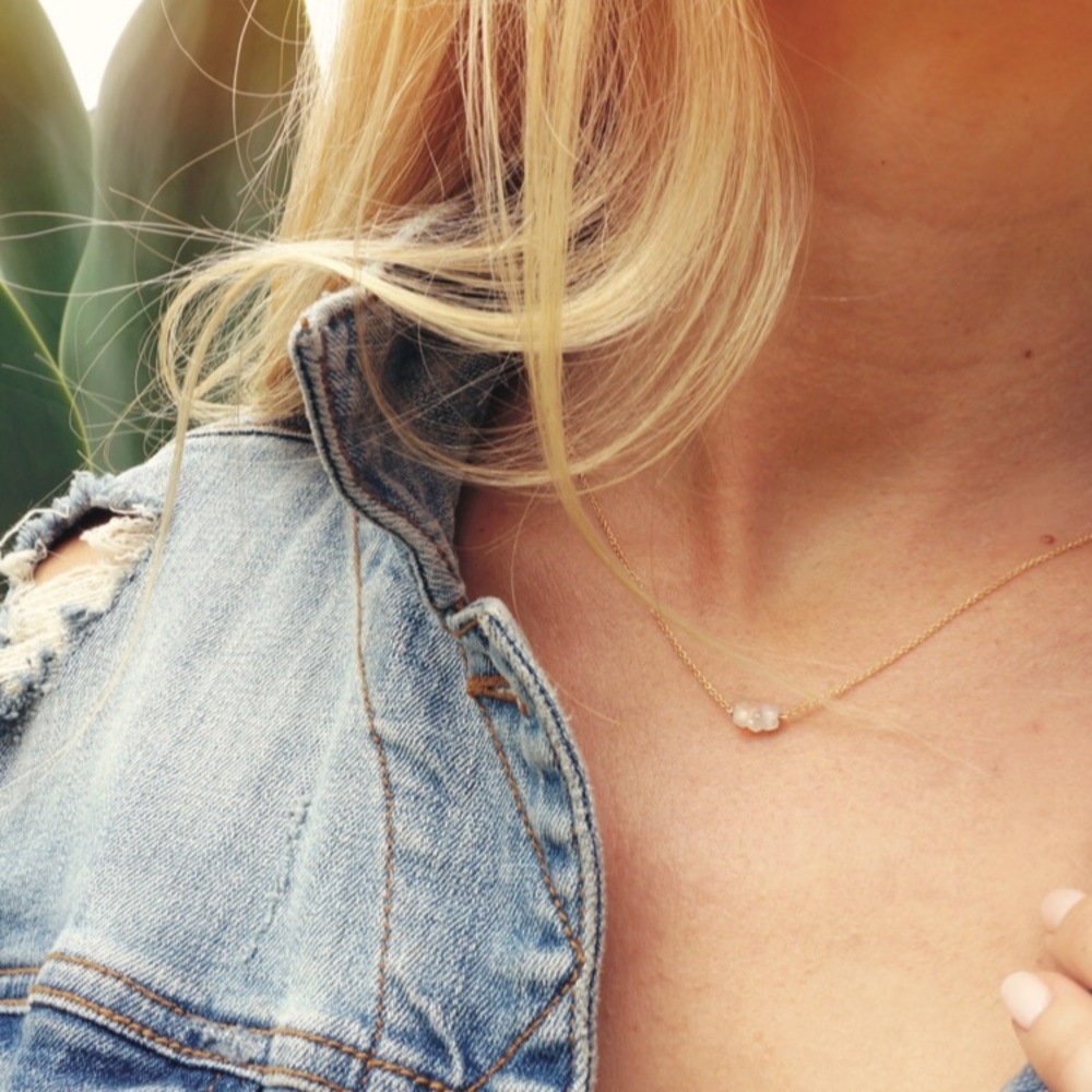 ••BRAND NEW•• Gold Filled Moonstone Necklace ✨